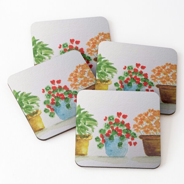 Item preview, Cheerful pot plants! designed and sold by CaffGillArt.
