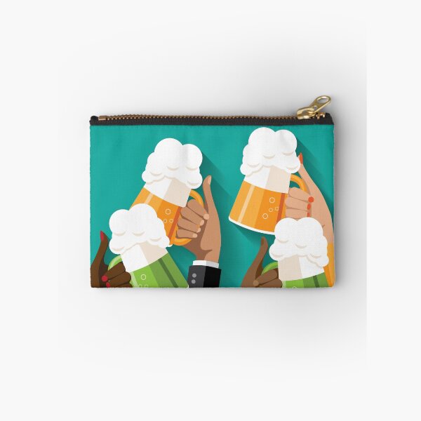 Item preview, People clinking beer glasses.  designed and sold by La Cartoonista.
