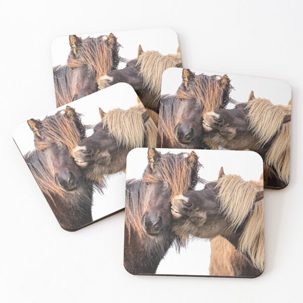 Item preview, The kiss of the Icelandic stallions designed and sold by Ingo Gerlach.
