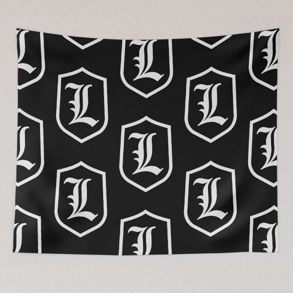 Item preview, Tom Ellis Lucifer Morningstar L Letter On Black Background designed and sold by blackwolfpixels.