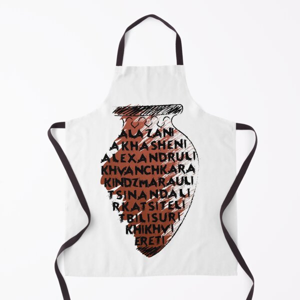 Item preview, Georgian wine regions names in a shape of qvevri designed and sold by AntonVTokarev.