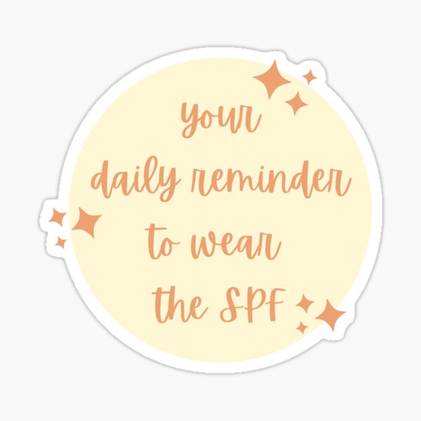 wear spf