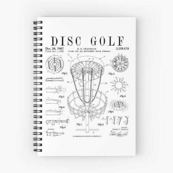 Artikelvorschau, Disc Golf Frolf Frisbee Korb Vintage Patent Zeichnung Druck entworfen und verkauft von GrandeDuc.