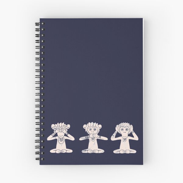 Item preview, Three Wise Monkeys | Navy Background  designed and sold by CarolFreire.