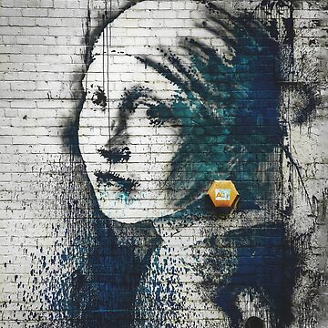 The girl with on sale the pearl earring banksy