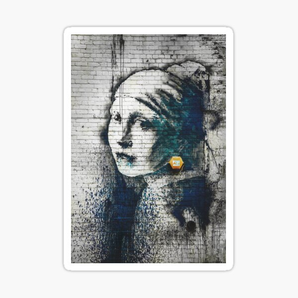 Item preview, Banksy The Girl With A Pierced Eardrum  designed and sold by WE-ARE-BANKSY.