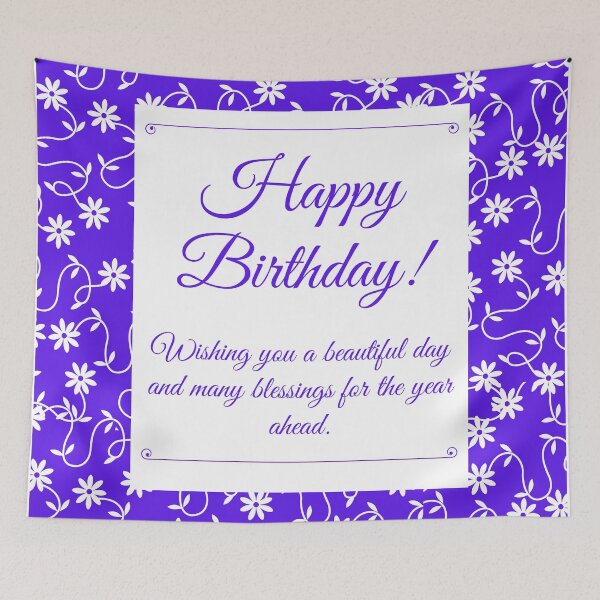 Item preview, Floral Elegant Happy Birthday  designed and sold by MariesDesigns11.