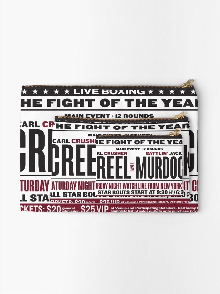 Thumbnail 2 of 4, Zipper Pouch, Creel vs Murdock designed and sold by macstrat.
