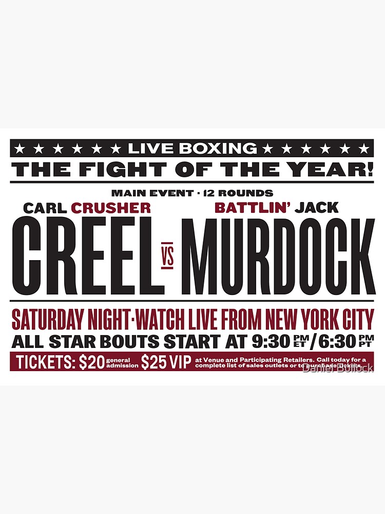 Thumbnail 3 of 3, Sticker, Creel vs Murdock designed and sold by macstrat.