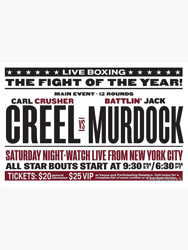 Thumbnail 3 of 3, Art Print, Creel vs Murdock designed and sold by macstrat.