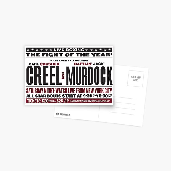 Creel vs Murdock Postcard
