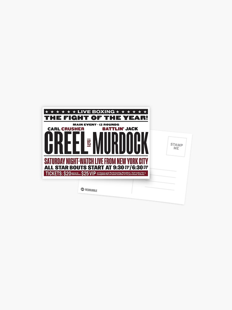 Thumbnail 1 of 2, Postcard, Creel vs Murdock designed and sold by macstrat.