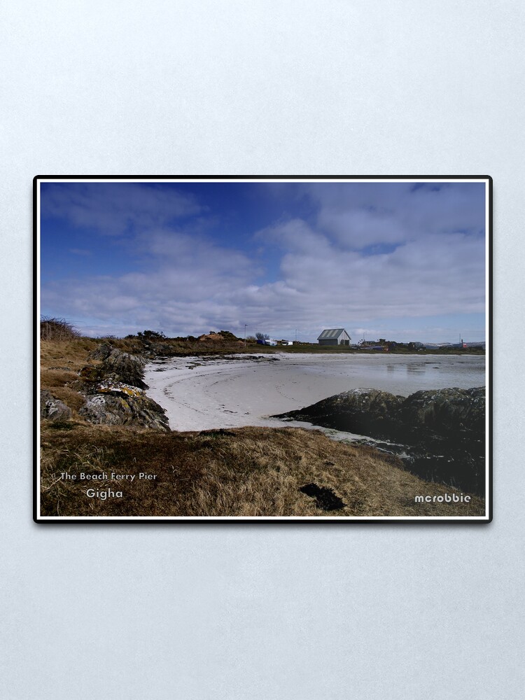 Alternate view of The Beach Island of Gigha Metal Print