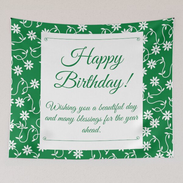 Item preview, Floral Elegant Happy Birthday  designed and sold by MariesDesigns11.