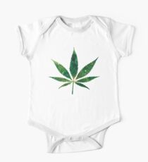 Galaxy Pot Leaf Baby Body Kurzarm