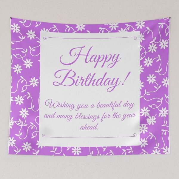 Item preview, Floral Elegant Happy Birthday  designed and sold by MariesDesigns11.