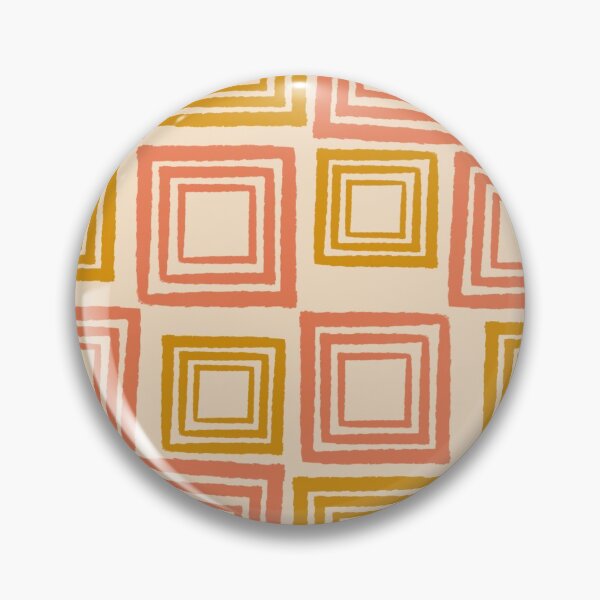 Item preview, 60s retro fabric Blocks orange and mustard colour designed and sold by domdjs4239.