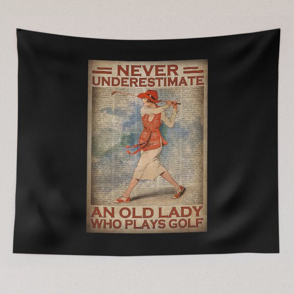 Item preview, Never underestimate an old lady who plays golf designed and sold by Kendall188.