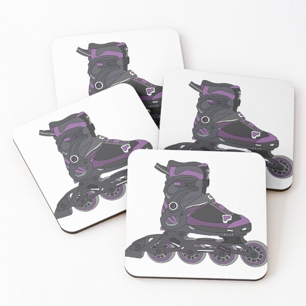 Item preview, Black and purple inline skate designed and sold by emilyvannooij.