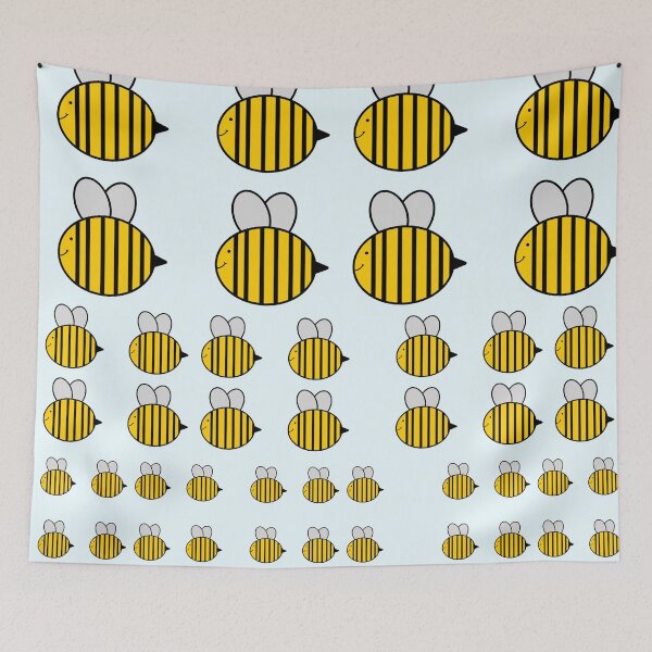 Item preview, Cute simple small/medium/large/extra large bees- 59 pack designed and sold by Holly-Pops.