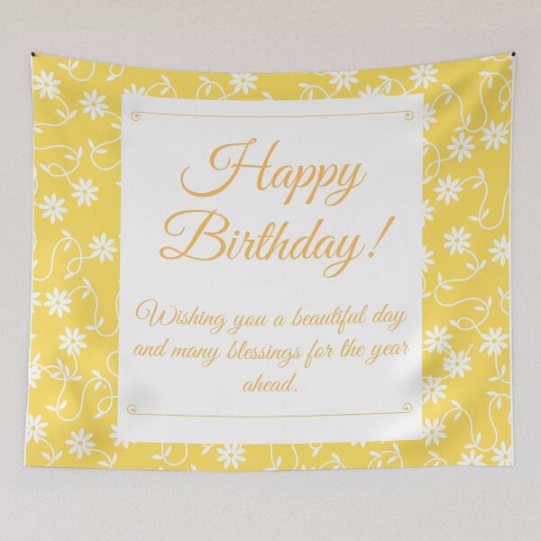 Item preview, Floral Elegant Happy Birthday  designed and sold by MariesDesigns11.