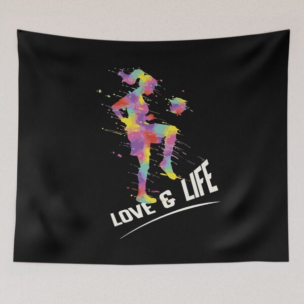 Item preview, Love & Life soccer girl design designed and sold by FalkDania.