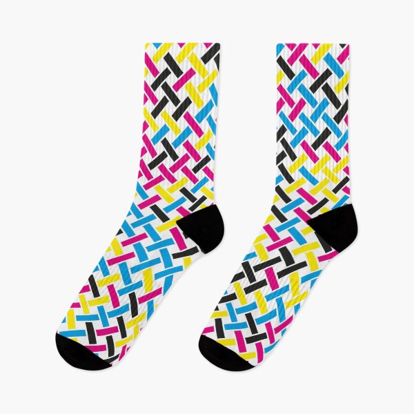 Item preview, CMYK Colour Weave Pattern (White) designed and sold by John Uttley.