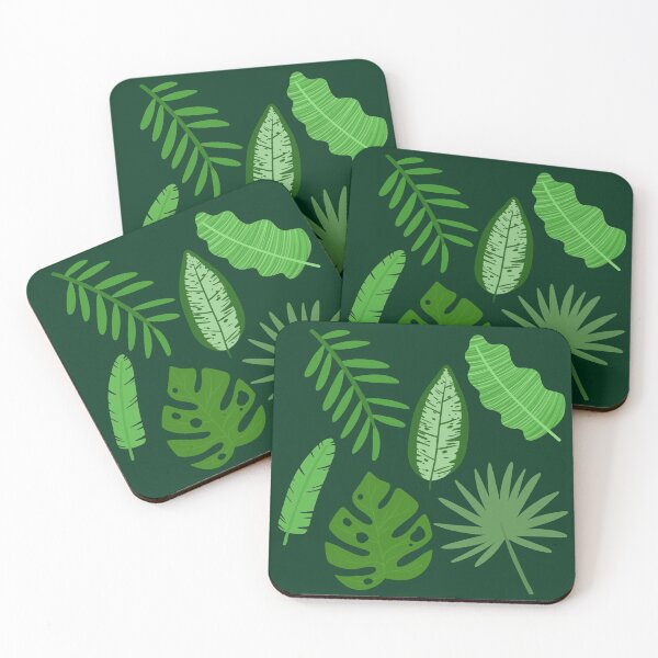 Item preview, Tropical Leaves Pattern - Dark Green designed and sold by BundaBear.