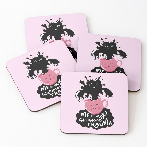 Item preview, Me and my childhood trauma kawaii cute designed and sold by Theresa Ahlman.