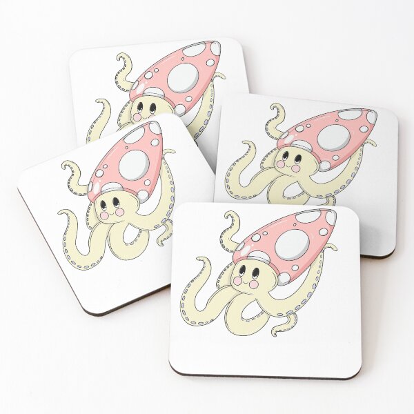 Item preview, Pastel Mushroom Squid  designed and sold by bugsdrawings.