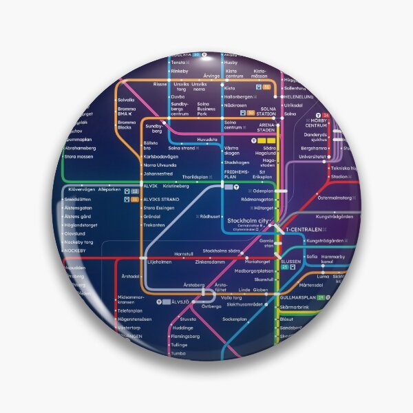 Item preview, Future Stockholm Rail Network Map designed and sold by Pasha Omelekhin.