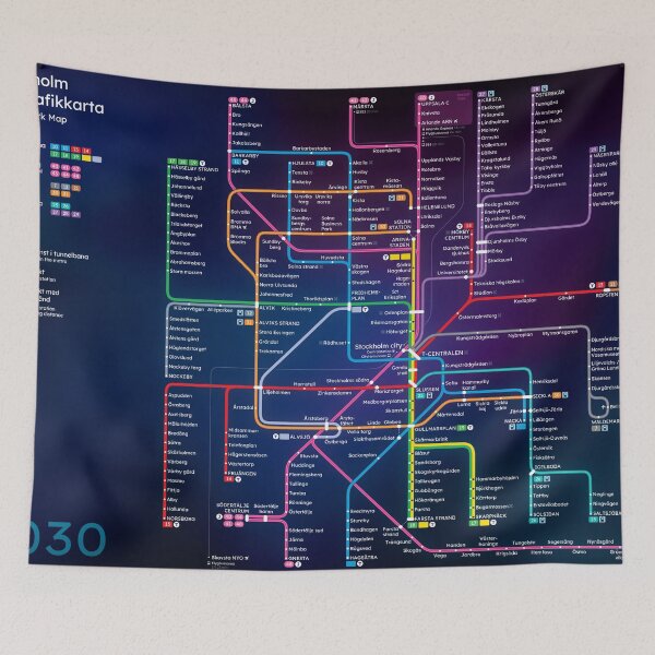 Item preview, Future Stockholm Rail Network Map designed and sold by Pasha Omelekhin.