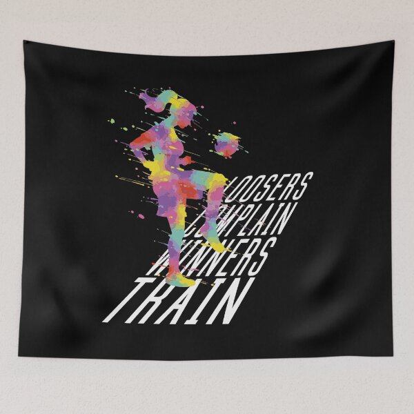 Item preview, Losers complain winners train soccer girl design designed and sold by FalkDania.
