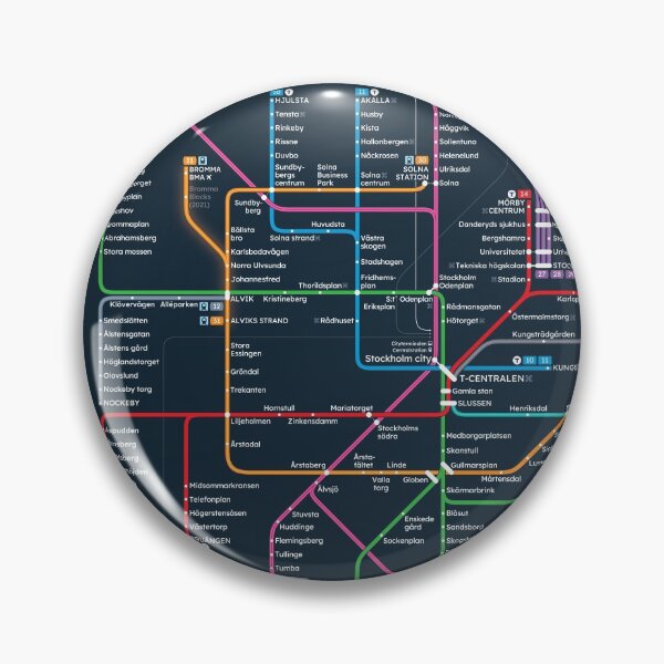 Item preview, New Stockholm Rail Network Map designed and sold by Pasha Omelekhin.