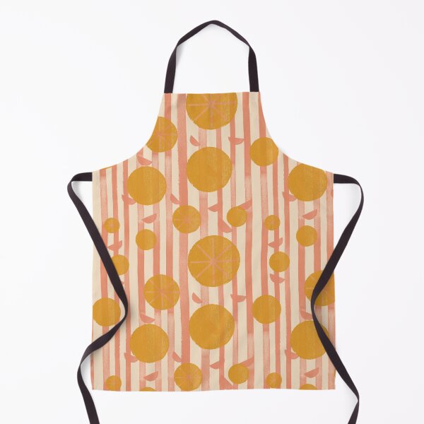 Item preview, Retro 60-70's fabric - orange, cream, mustard colours designed and sold by domdjs4239.
