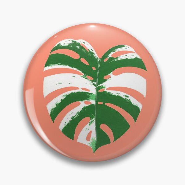 Item preview, Variegated Monstera deliciosa gouache painting designed and sold by faunaticart.
