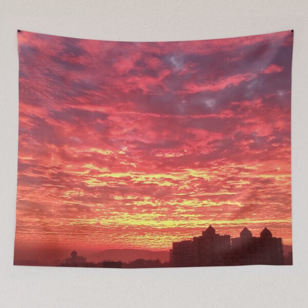 Item preview, Fiery Orange Cloudy December Skies designed and sold by NikitaAg.