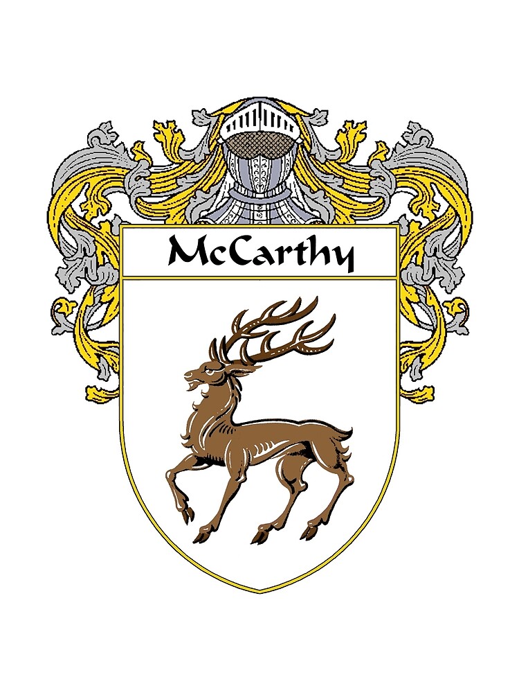 McCarthy Coat Of Arms Family Crest Drawstring Bag For Sale By mccarthy-coat-of-arms-family-crest-drawstring-bag-for-sale-by