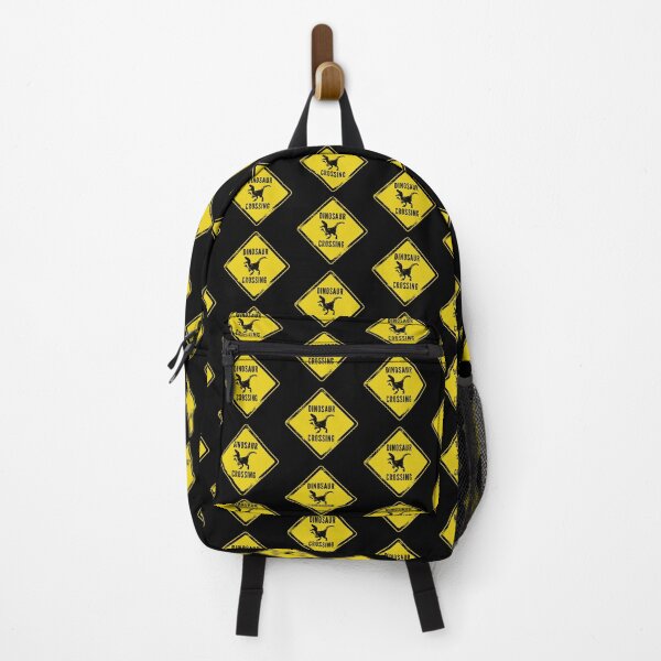 Item preview, Caution Dino Crossing Velociraptor Kids Dinosaur Day Grunge designed and sold by WPahat.