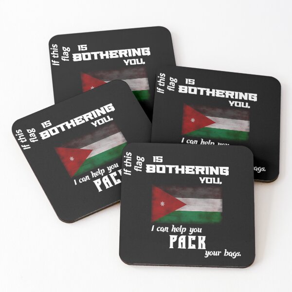 Item preview, Jordanian flag - pack your bags designed and sold by 2Girls1Shirt.