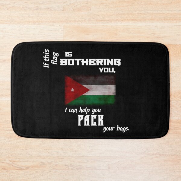 Item preview, Jordanian flag - pack your bags designed and sold by 2Girls1Shirt.