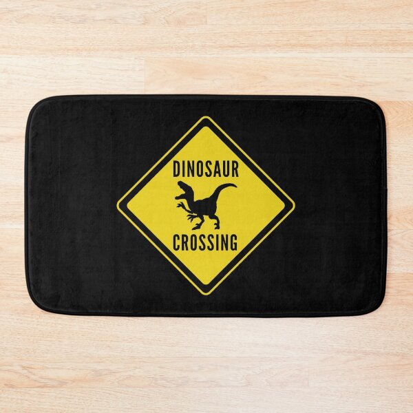 Item preview, Caution Dino Crossing Velociraptor Kids Dinosaur Day designed and sold by WPahat.