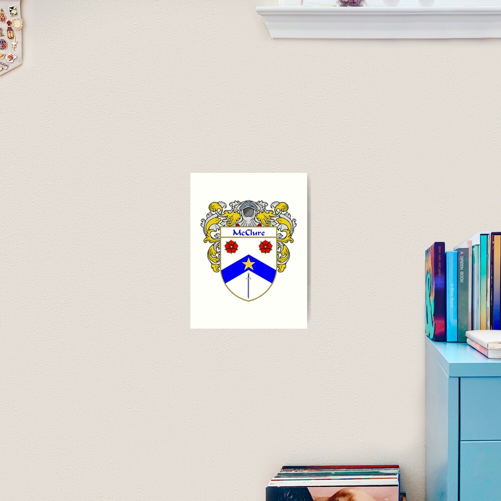 "McClure Coat of Arms/Family Crest" Art Print for Sale by IrishArms