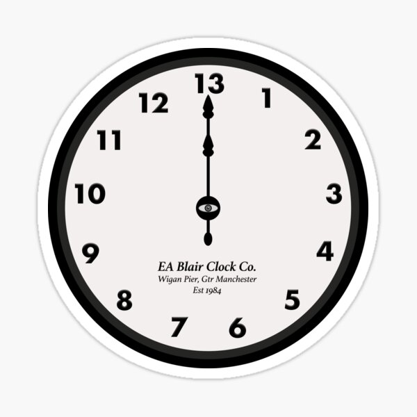 Item preview, The clocks were all striking thirteen. designed and sold by ThatsNovelGifts.