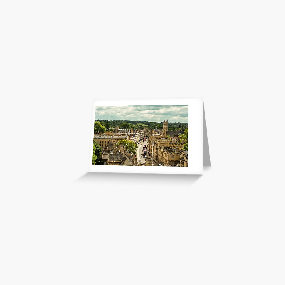 "View of High Street Oxford" Greeting Card by inspireyoureyes Redbubble