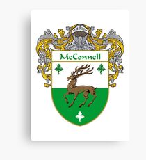 McConnell Coat of Arms/Family Crest Canvas Print