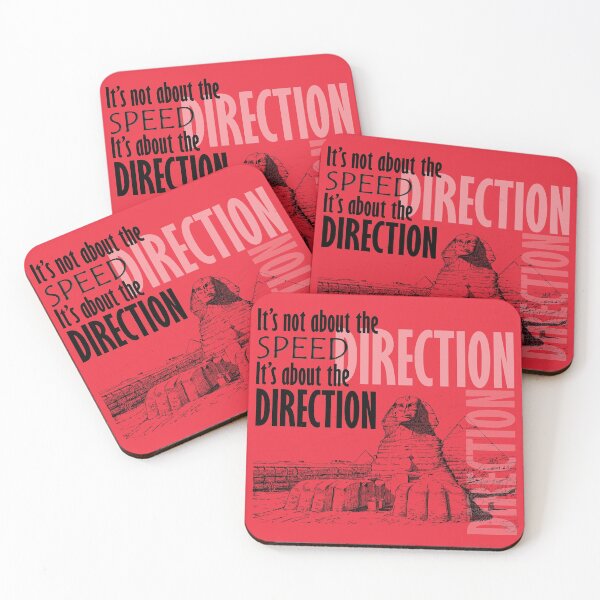 Item preview, Direction It's Not About The Speed It's about the Direction Red Background designed and sold by SpiritGifts.