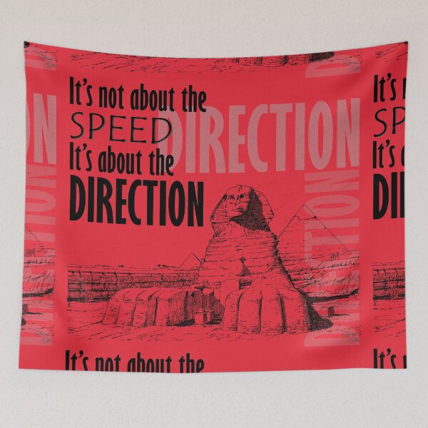 Item preview, Direction It's Not About The Speed It's about the Direction Red Background designed and sold by SpiritGifts.