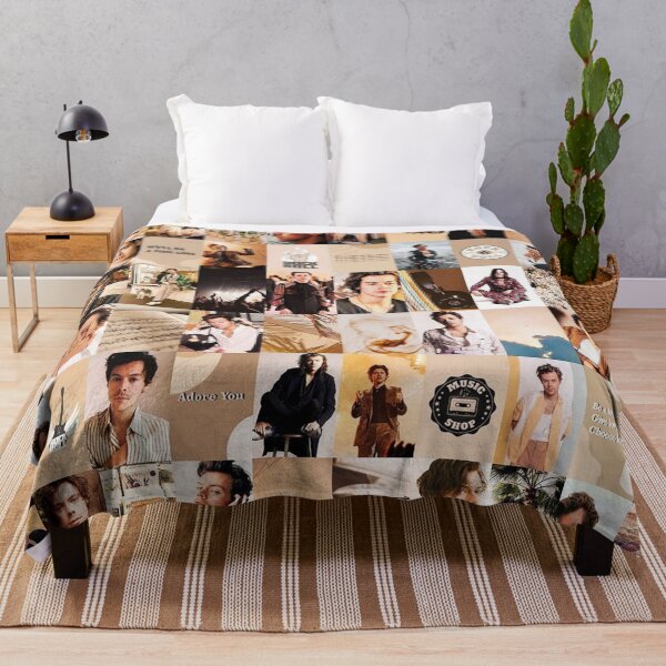 Collage Photo Harry Throw Blanket