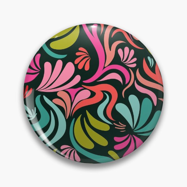 Item preview, Fun colorful abstract doodle pattern black background designed and sold by SweetCoolVibes.